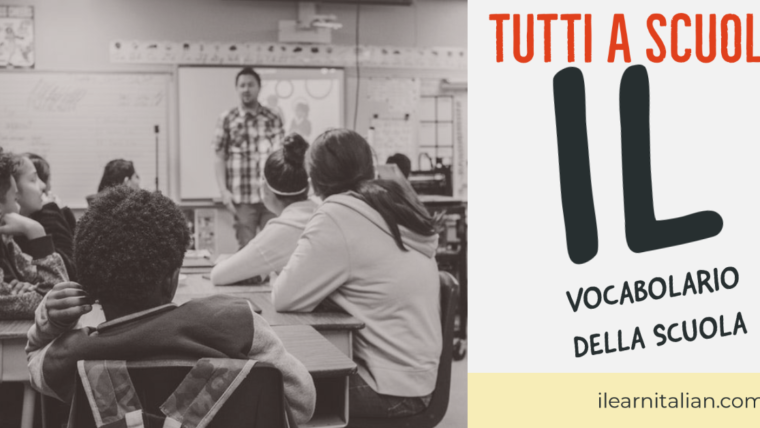 Tutti a scuola: vocabolario